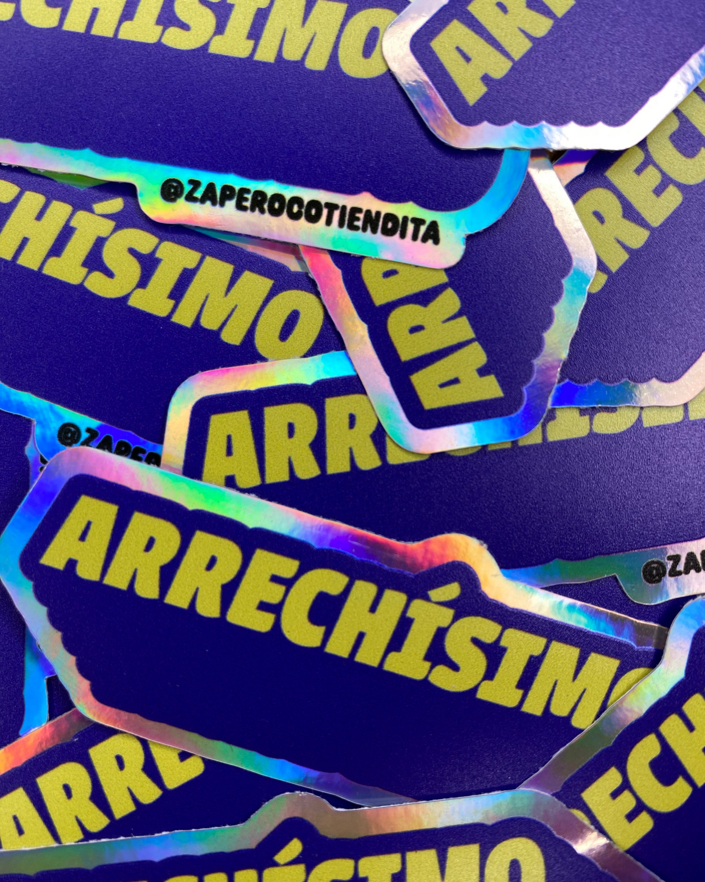 Sticker Arrechísimo Holográfico