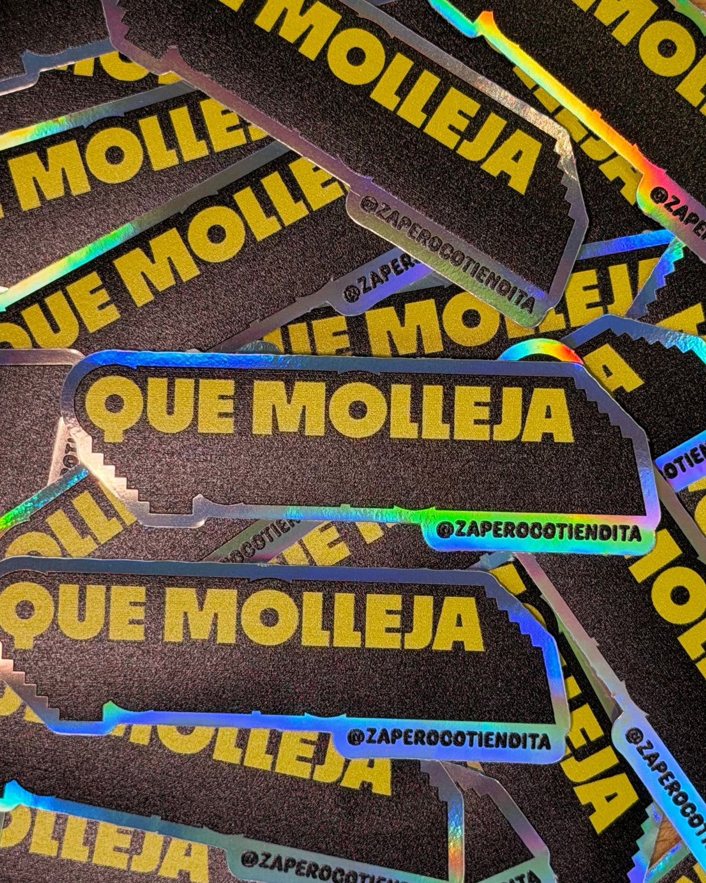 Sticker Que Molleja Holográfico