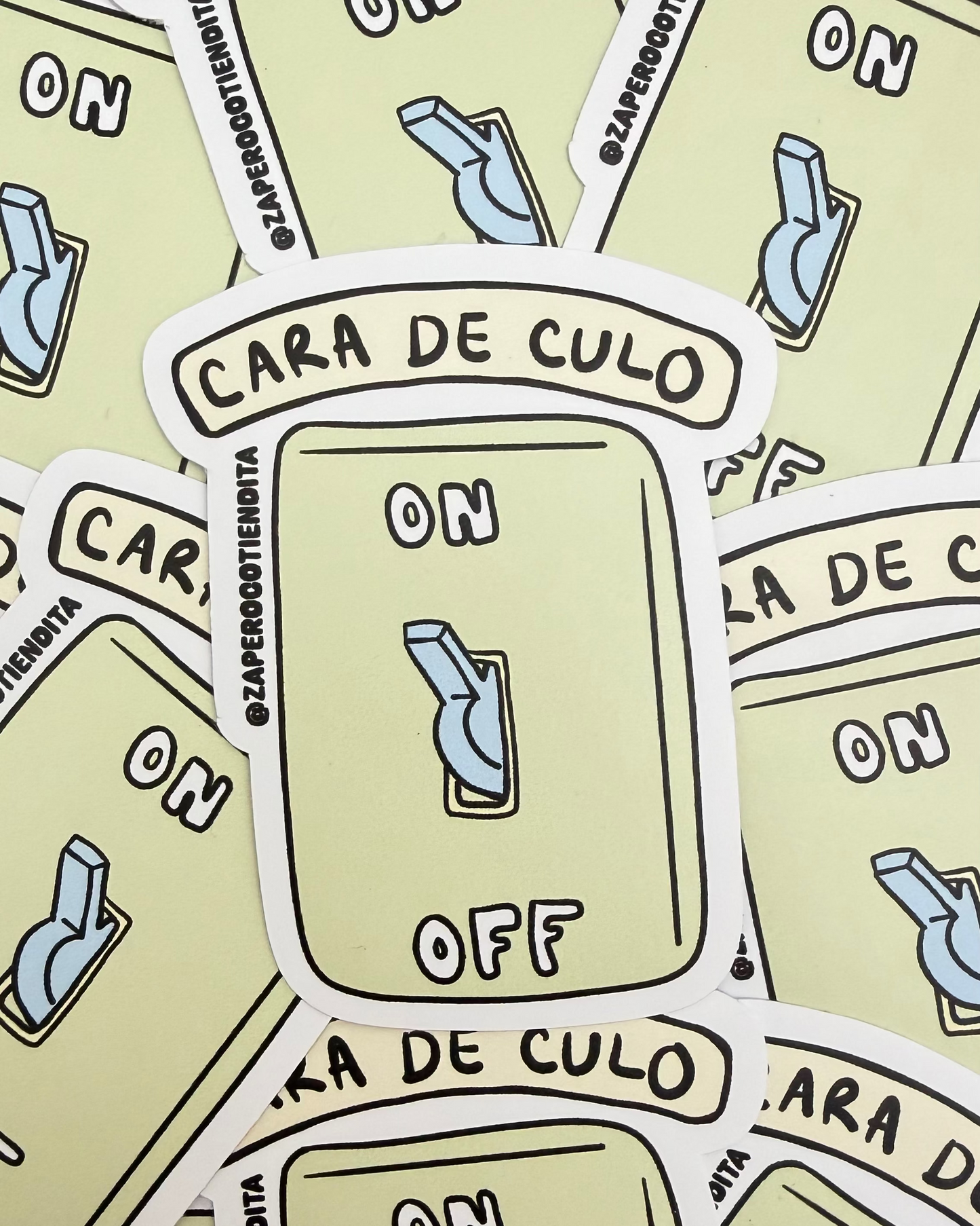 Sticker Cara de Culo ON