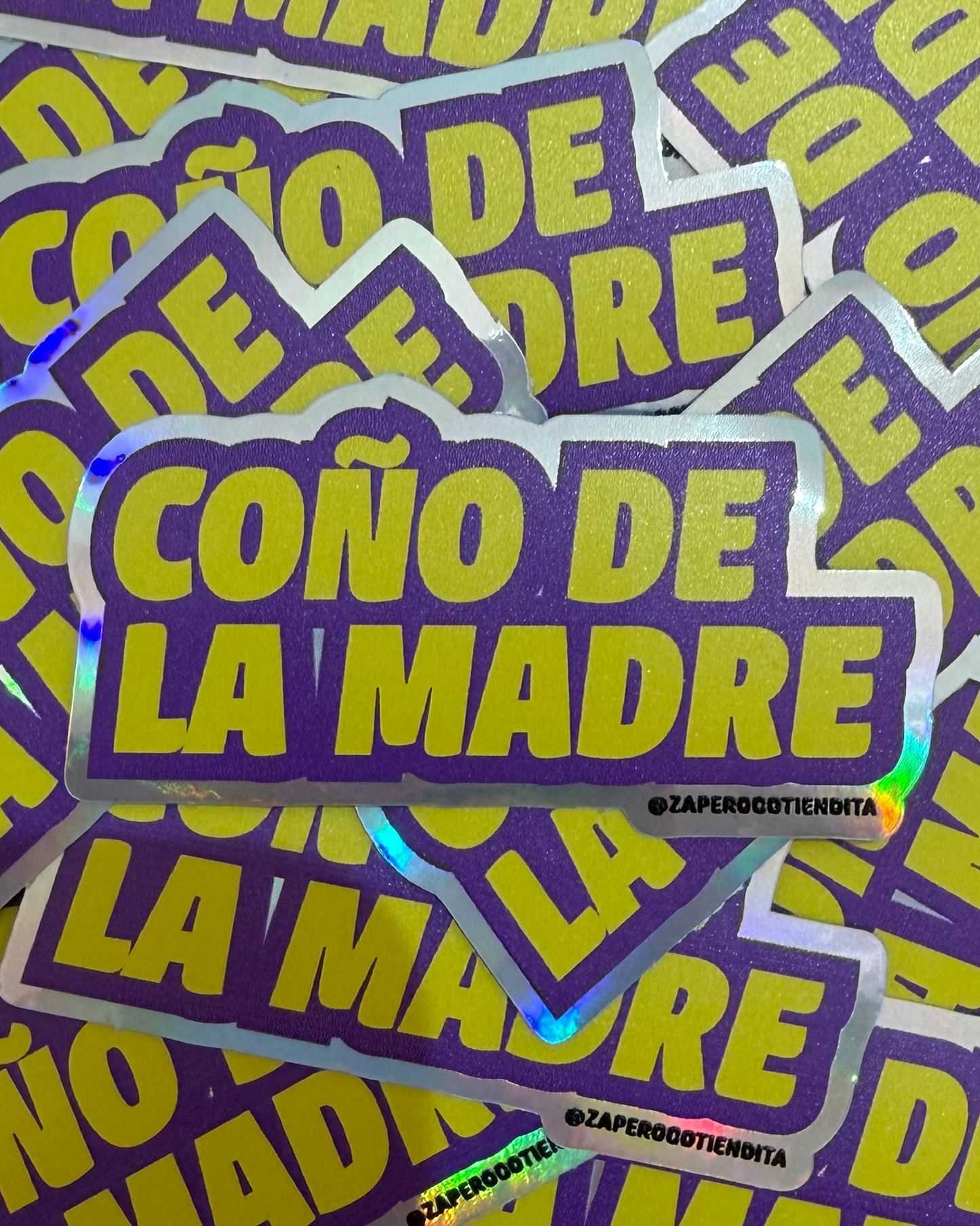 Sticker Coño de la Madre Holográfico