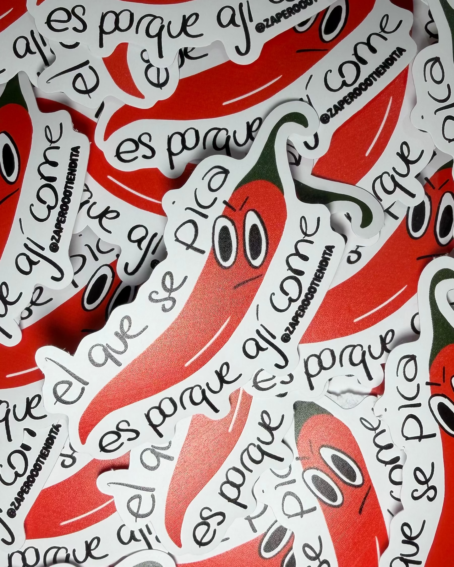 Sticker El que se pica es porque ají come