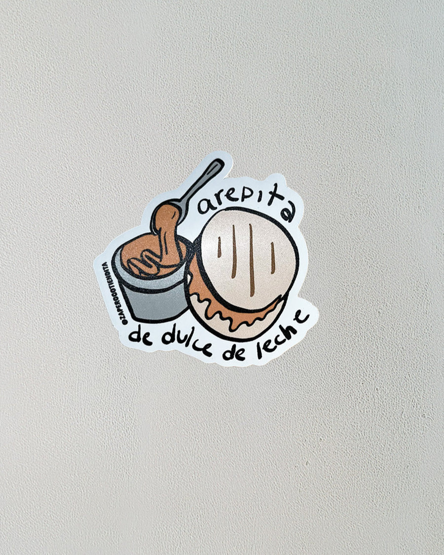 Sticker Arepa con Dulce de Leche