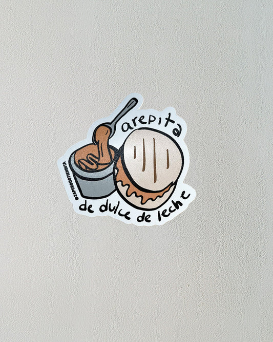 Sticker Arepa con Dulce de Leche
