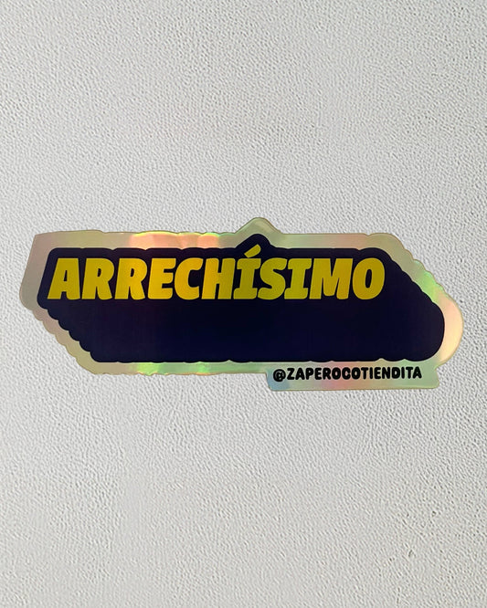 Sticker Arrechísimo Holográfico