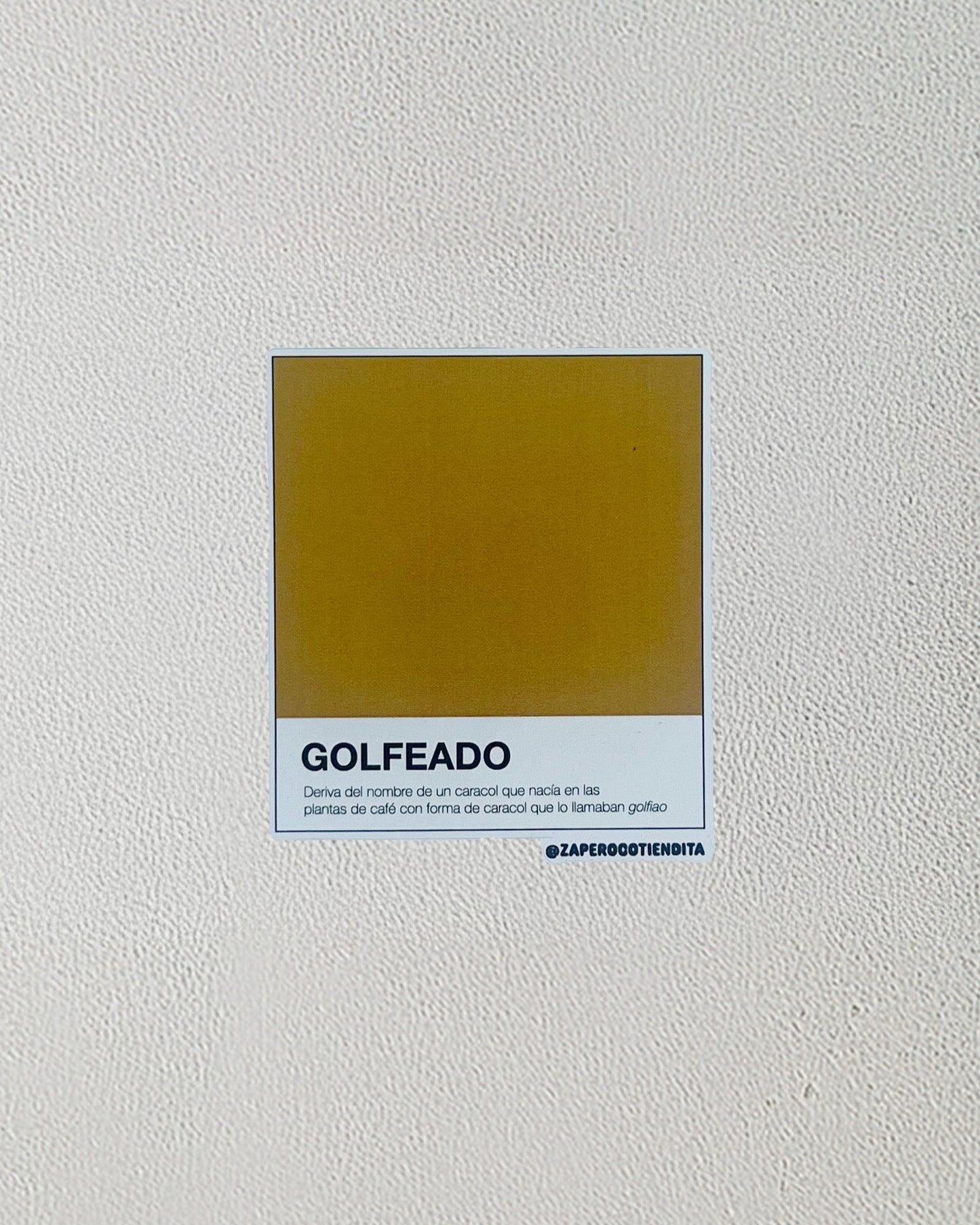 Sticker Pantone Golfeado