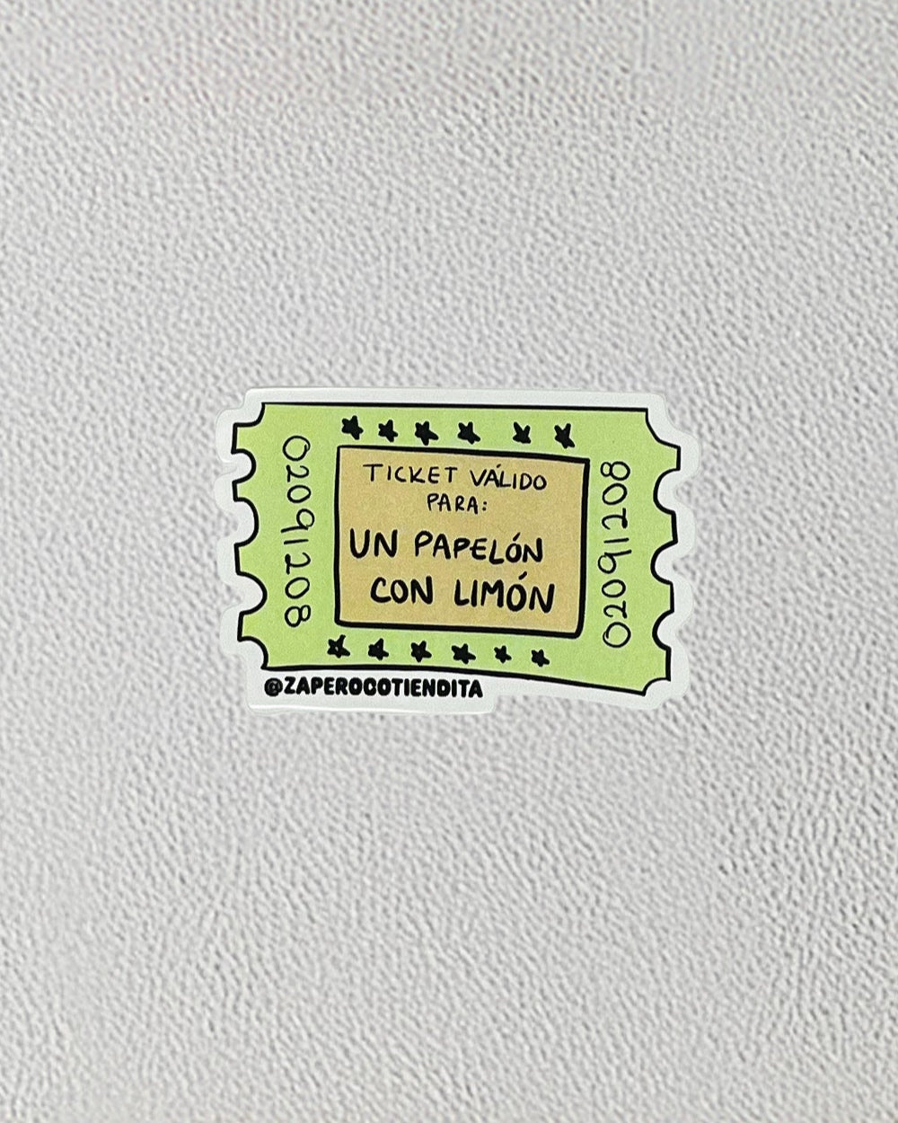 Sticker Ticket Papelón