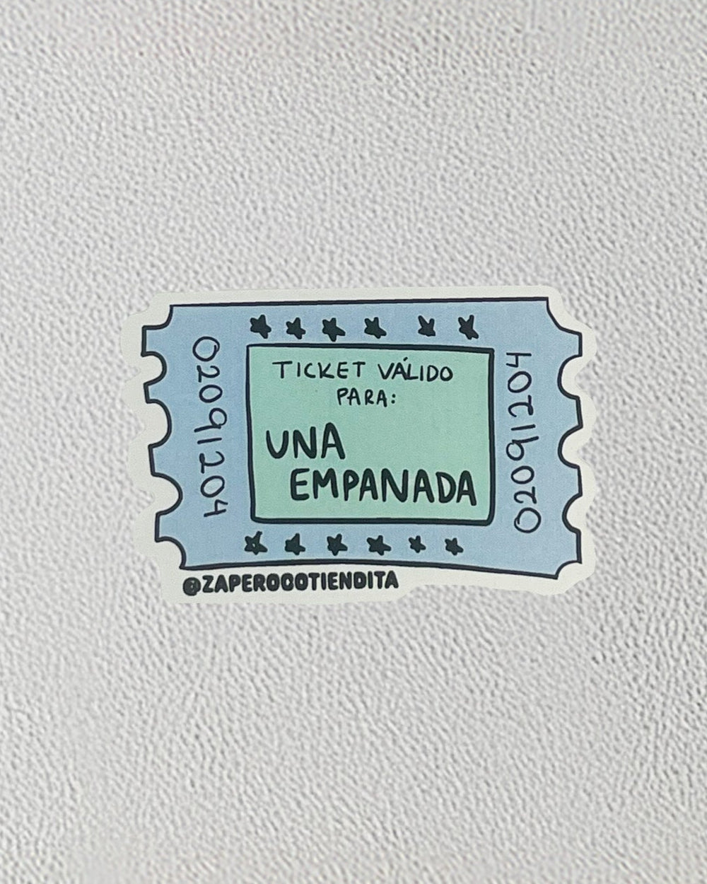 Sticker Ticket Empanada