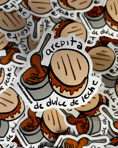 Sticker Arepa con Dulce de Leche