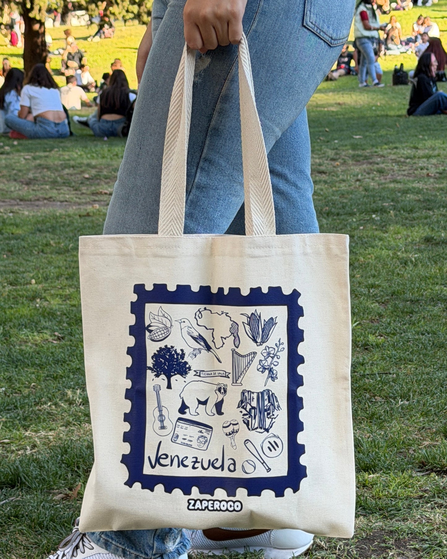 Combo Gorra +58 Azul - Tote Bag Venezuela