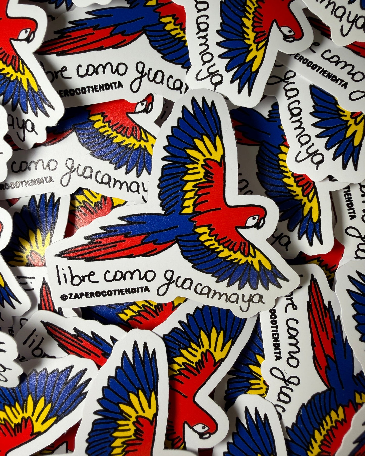 Sticker Libre Como Guacamaya
