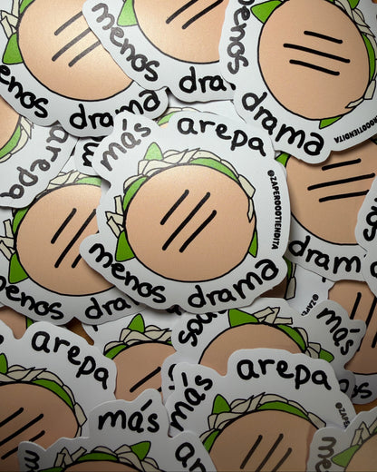 Sticker Más Arepa Menos Drama Reina Pepiada