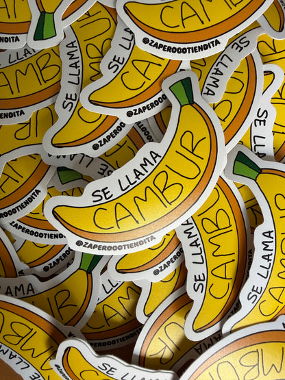 Sticker Se Llama Cambur