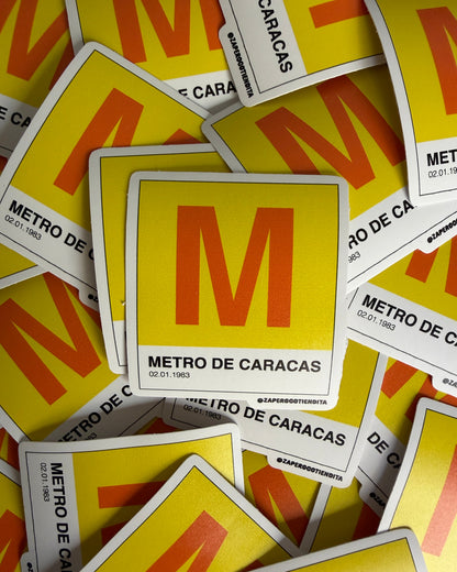 Sticker Pantone Metro de Caracas