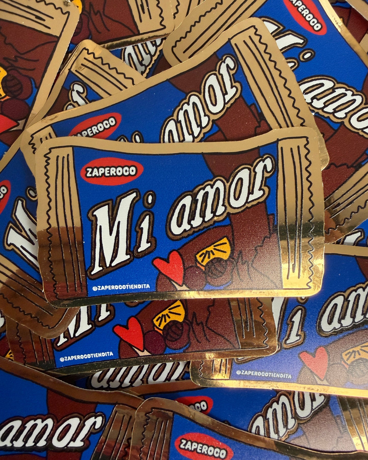 Sticker "Mi amor" Miramar Holográfico