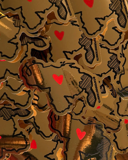 Sticker Mapa de Venezuela Holográfico