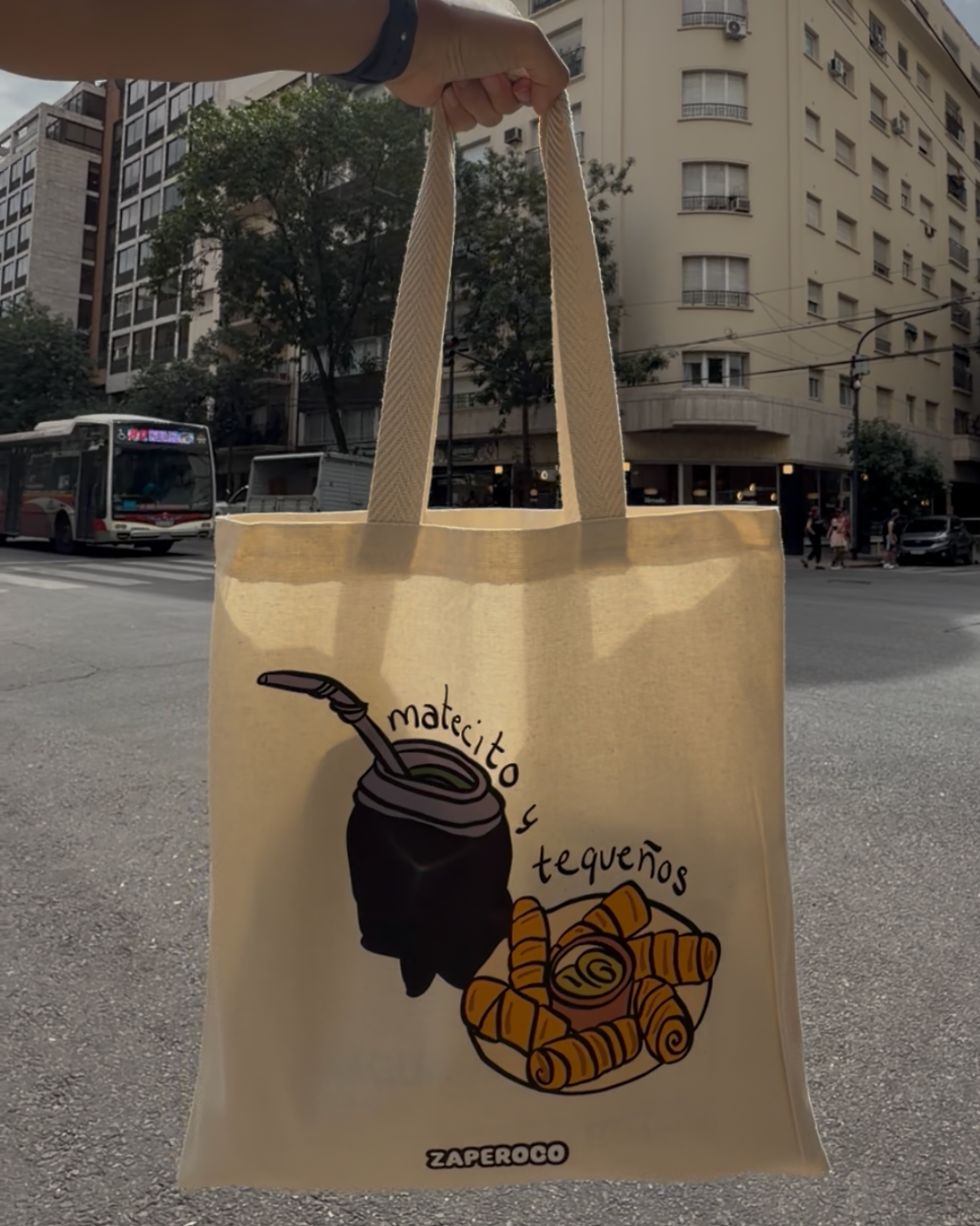 Combo Gorra Arrechísimo Beige - Tote Bag Matecito y Tequeños