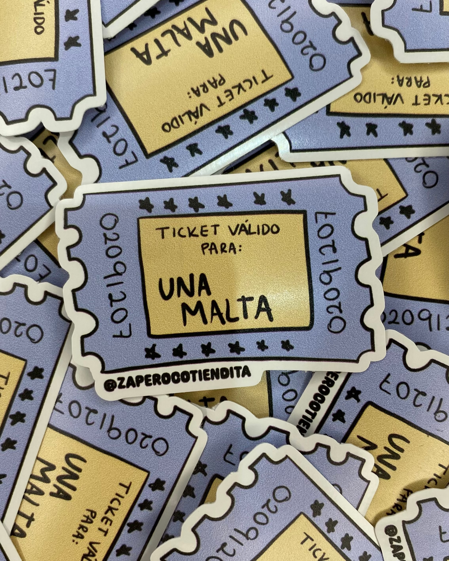 Sticker Ticket Malta