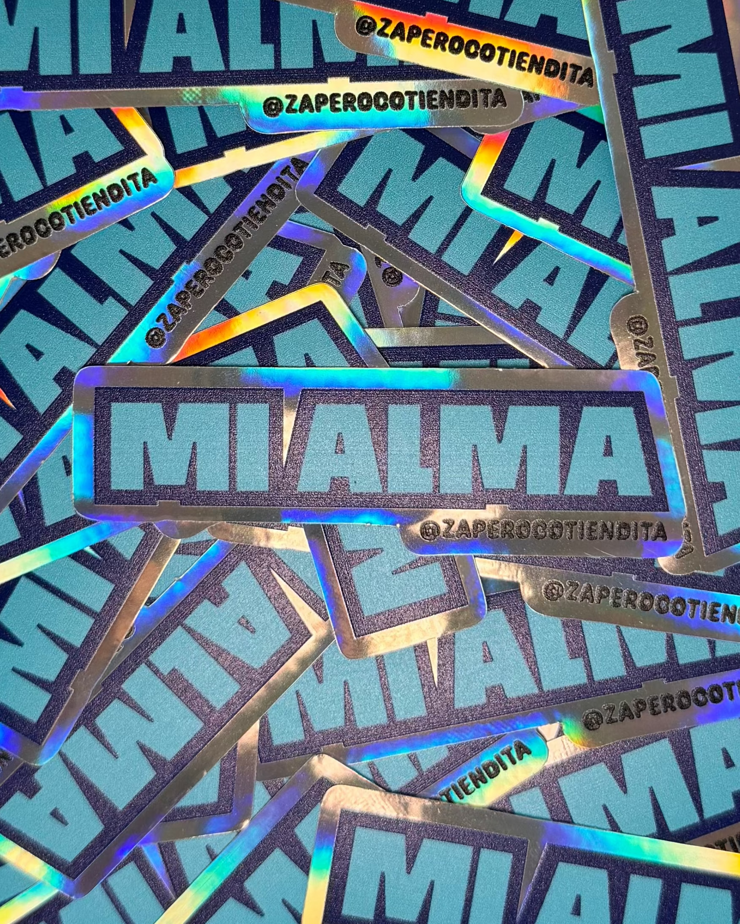 Sticker Mi Alma Holográfico