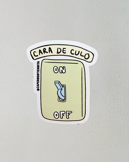 Sticker Cara de Culo ON