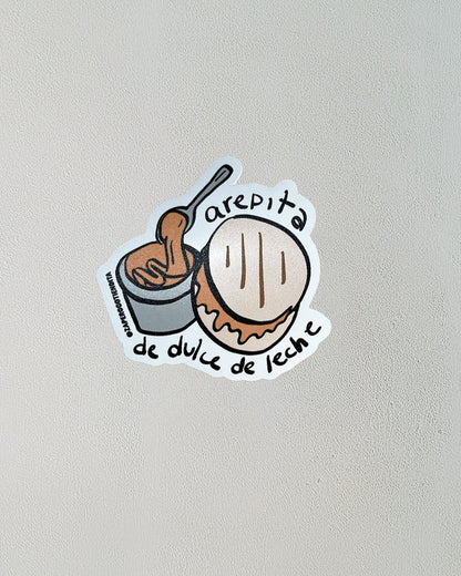 Sticker Arepa con Dulce de Leche
