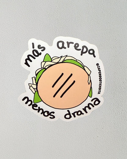 Sticker Más Arepa Menos Drama Reina Pepiada