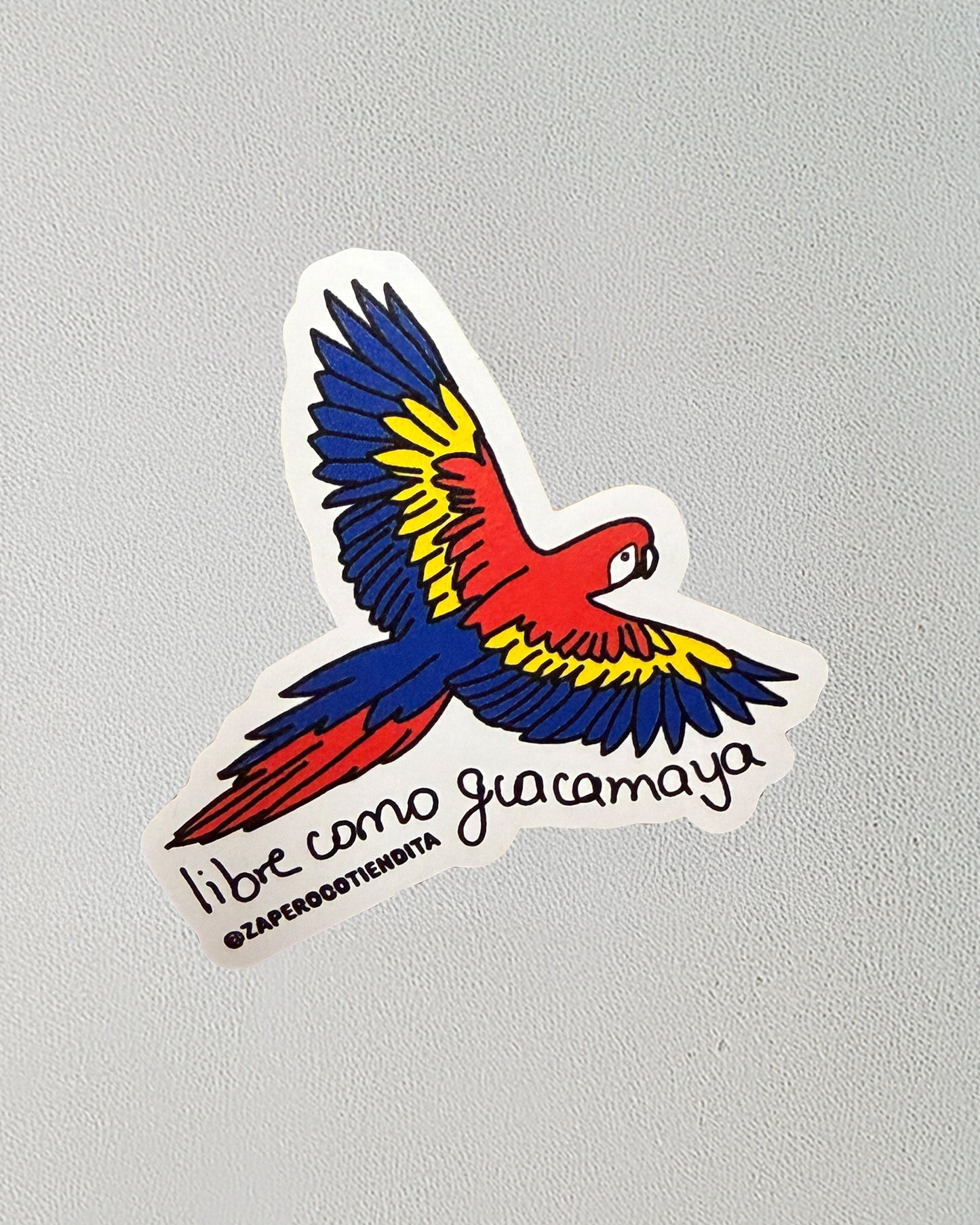 Sticker Libre Como Guacamaya