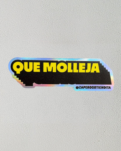 Sticker Que Molleja Holográfico