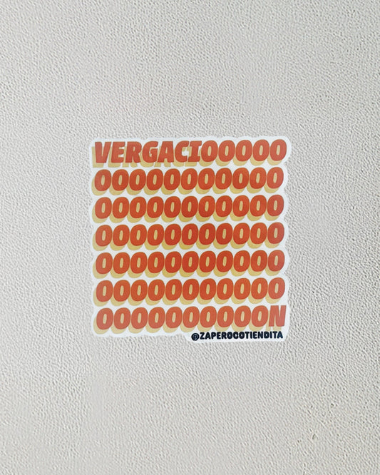 Sticker Vergación Naranja