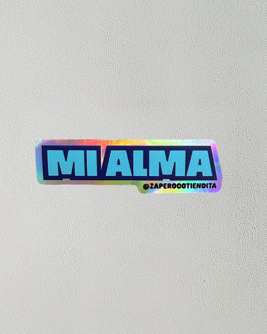 Sticker Mi Alma Holográfico