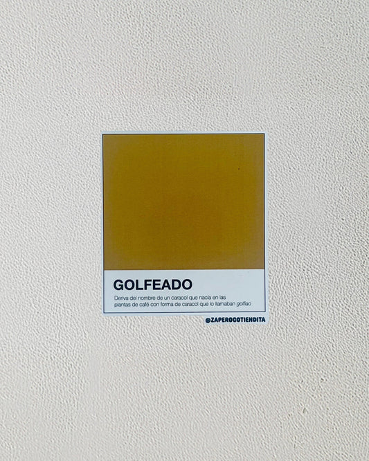 Sticker Pantone Golfeado