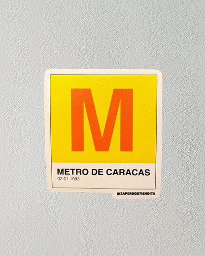 Sticker Pantone Metro de Caracas