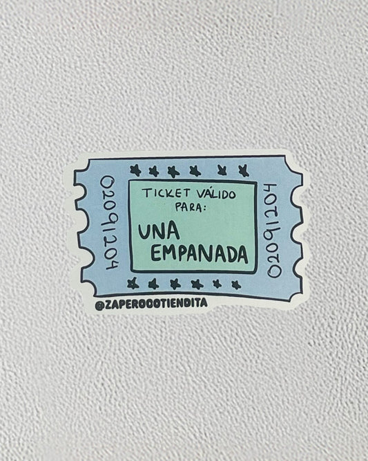 Sticker Ticket Empanada