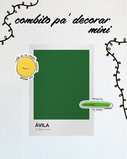 Combito pa' Decorar Mini - 1 Afiche + 2 Stickers
