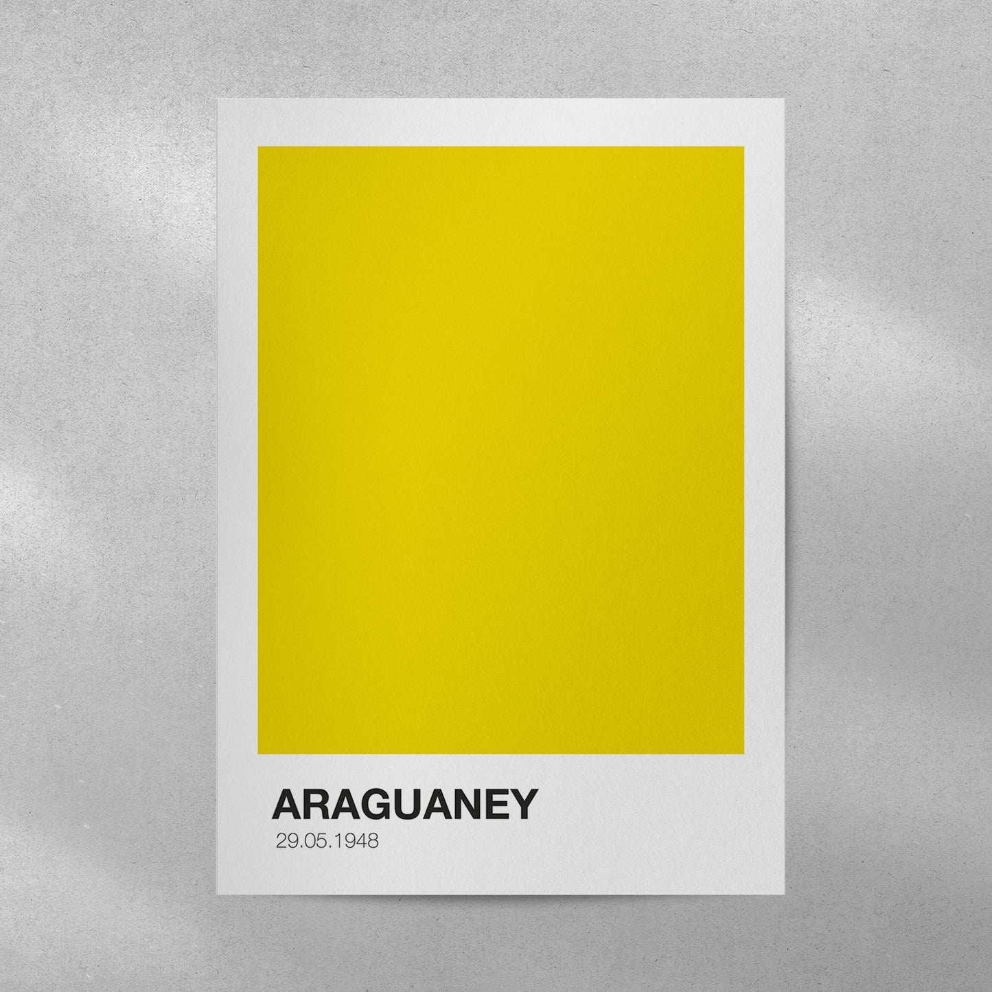 Afiche Pantone Araguaney