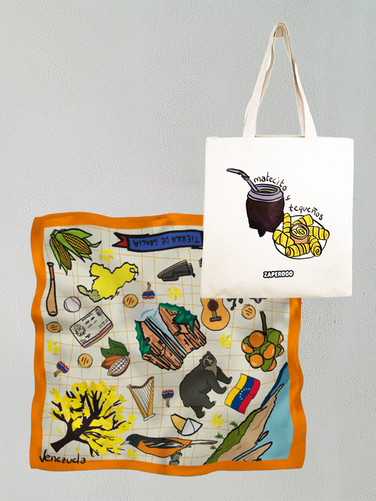Combo Pa' Escoger - 1 Pañoleta 1 Totebag a Elección