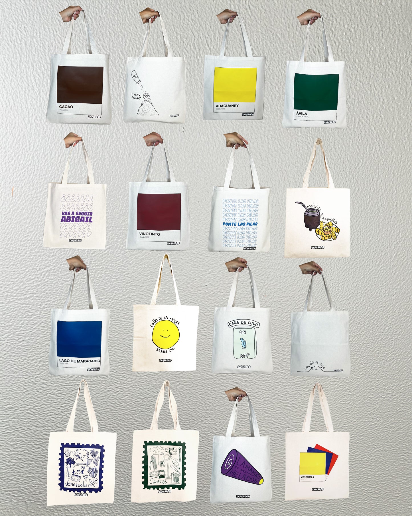 Combito pa' Cargar Flow - 1 Tote Bag 4 Stickers